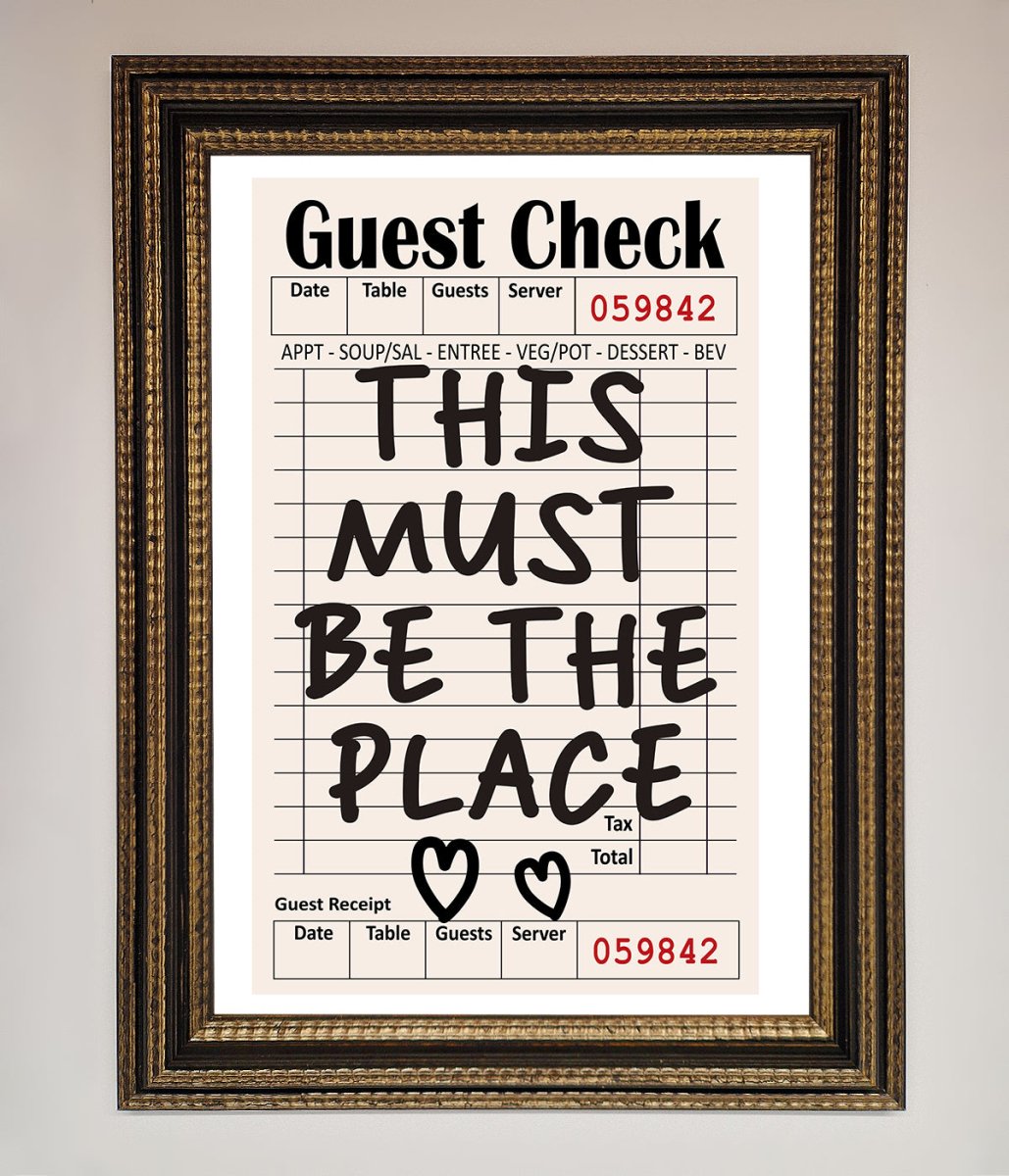 This Must Be The Place, Beige Framed Wall Art