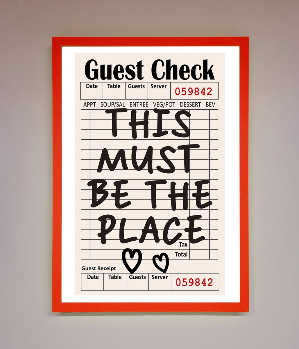 This Must Be The Place, Beige Framed Wall Art