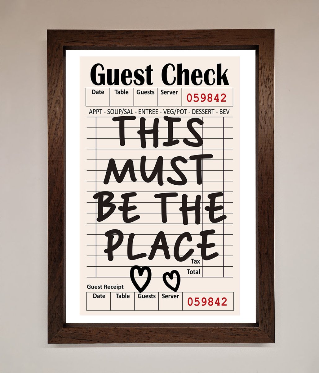 This Must Be The Place, Beige Framed Wall Art