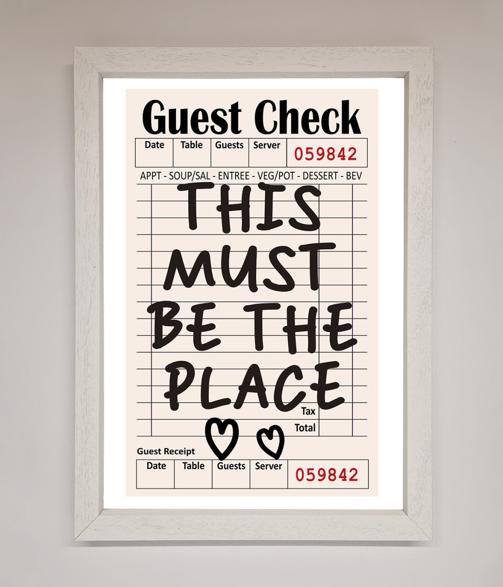 This Must Be The Place, Beige Framed Wall Art