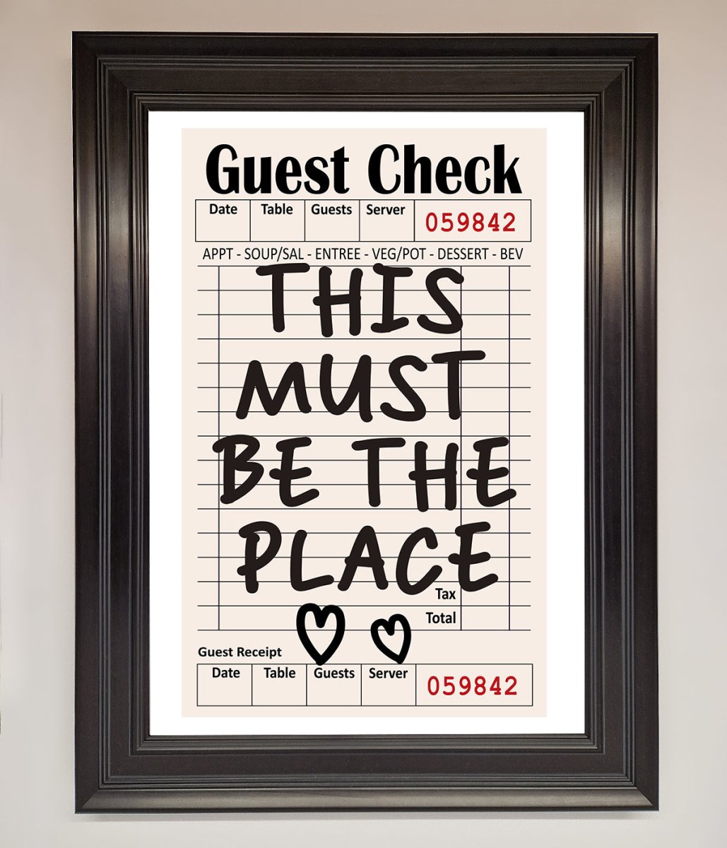 This Must Be The Place, Beige Framed Wall Art