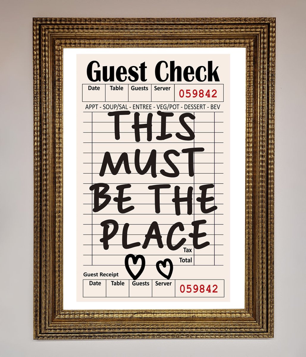 This Must Be The Place, Beige Framed Wall Art
