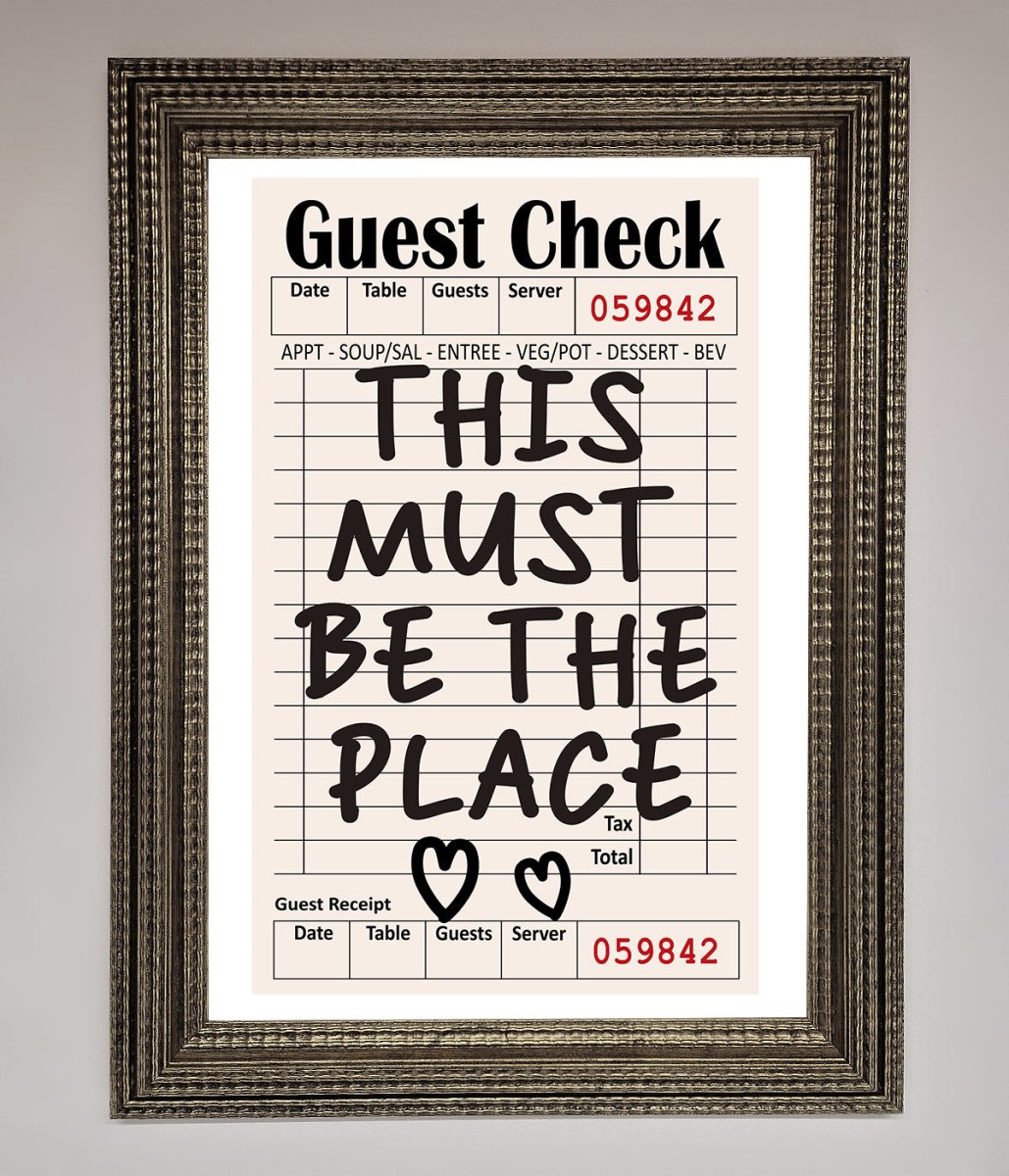 This Must Be The Place, Beige Framed Wall Art