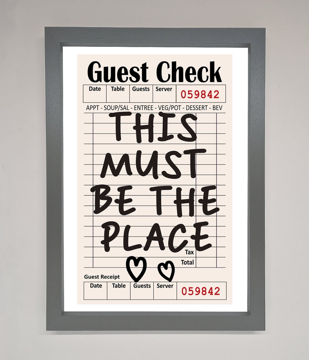 This Must Be The Place, Beige Framed Wall Art