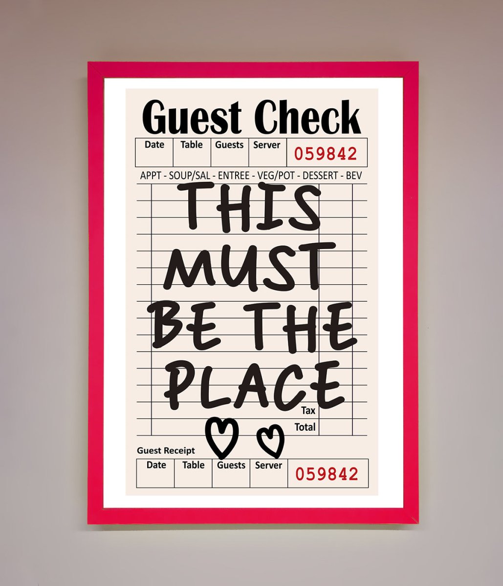 This Must Be The Place, Beige Framed Wall Art