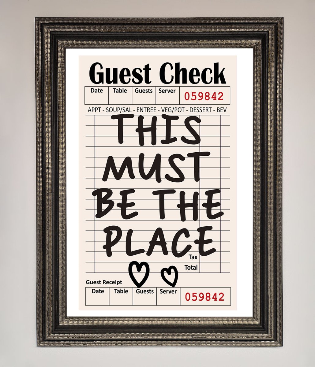 This Must Be The Place, Beige Framed Wall Art