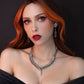 Chunky Split Snake Necklace, Gothic Pewter Statement Collar Alchemy
