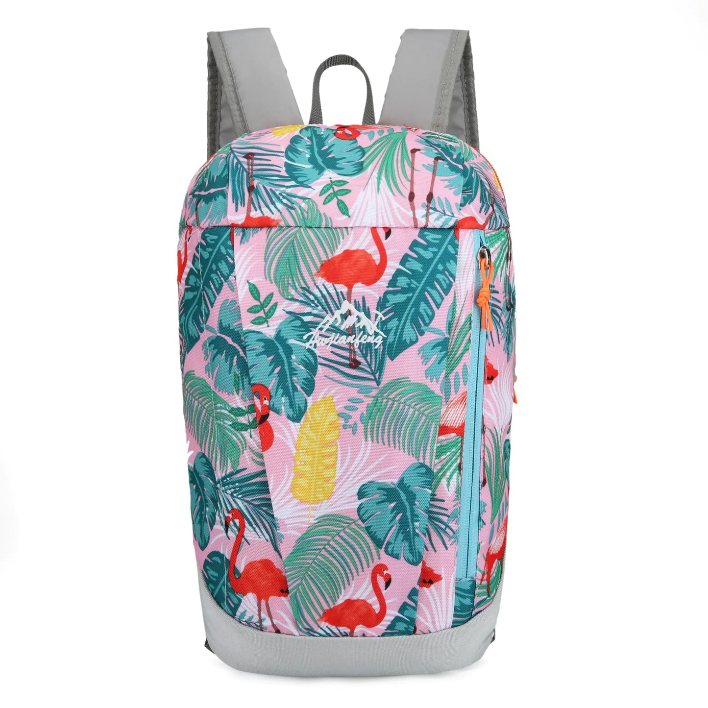 Waterproof Flamingo-Print Hiking Backpack