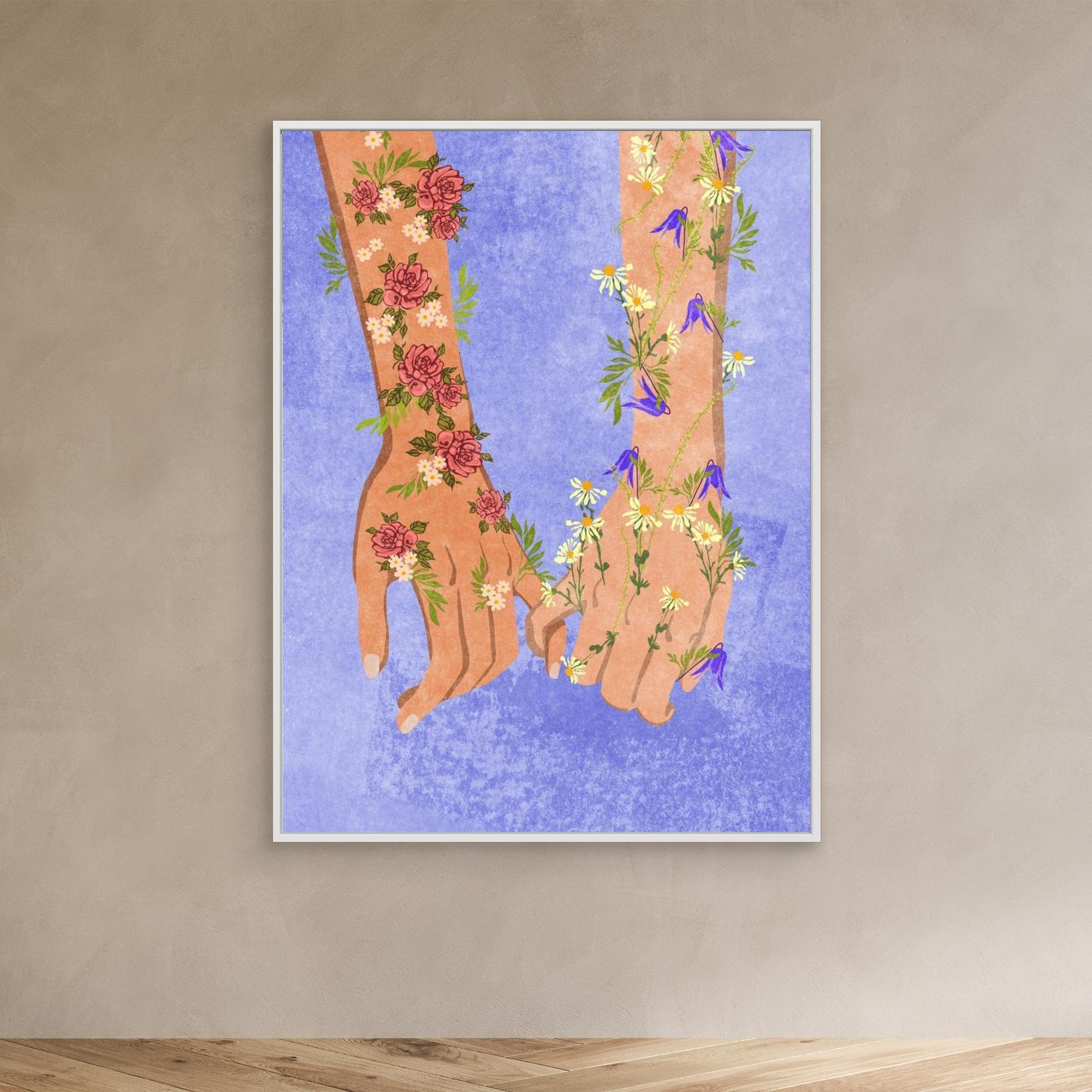 Holding Hands by Raissa Oltmanns, Canvas Art Print