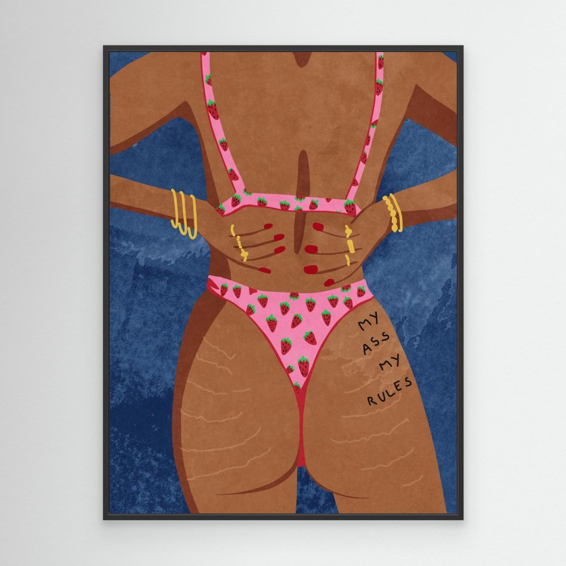My Ass, My Rules by Raissa Oltmanns, Canvas Art Print