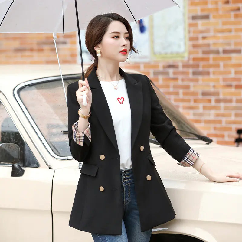 Vireous Women's Suit Jacket, Semi-Formal Style Fashion Blazer