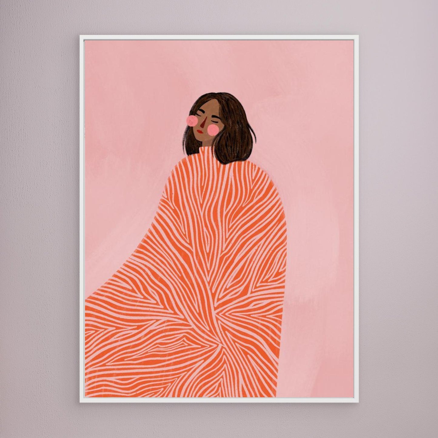 The Woman With the Swirls by Bea Müller, Canvas Art Print