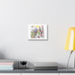 Pencil and Watercolour Drawing of a Future City with Flying Cars digital art 'Designed by AI' on Canvas