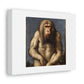 Techno Baboon Digital Art 'Designed by AI' on Satin Canvas, Stretched