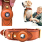 Olixar™ Genuine Leather Airtag Trackable Heavy Duty Dog Collar