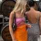 Vireous Strapless Body Contour Fit Beach Dress