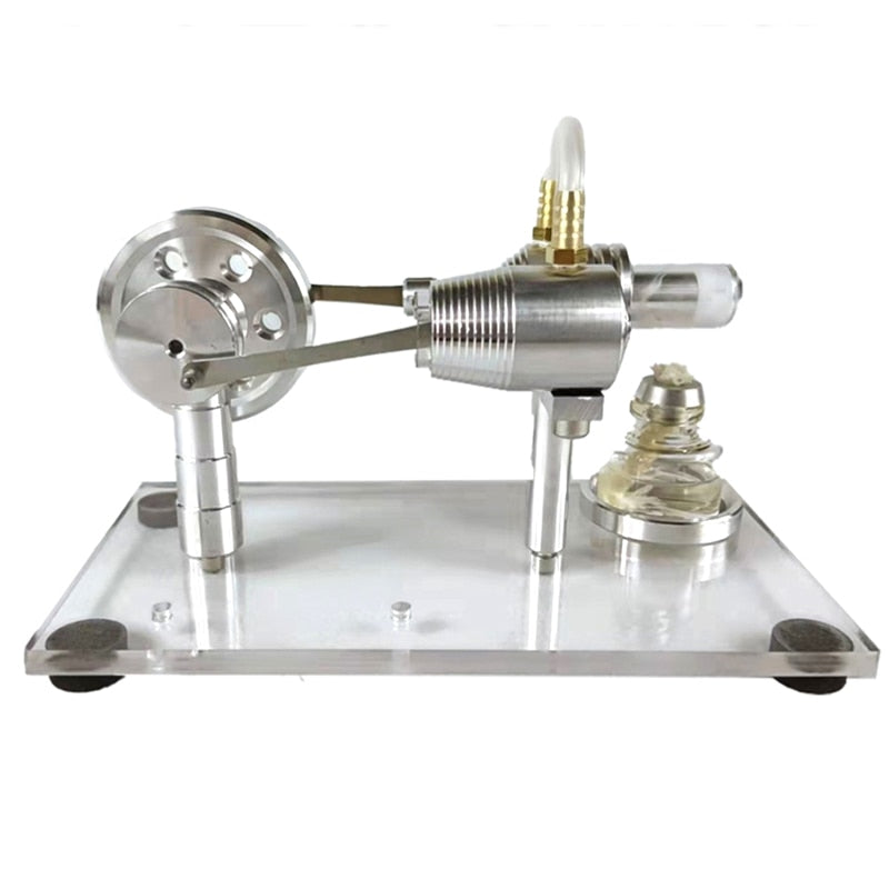 Small Stirling Heat Engine Model, Can Start, Mini Metal Assembled Toy, Physics Experiment