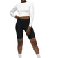 Create Your Own All-Over Print Recycled Long Sleeve Crop Top