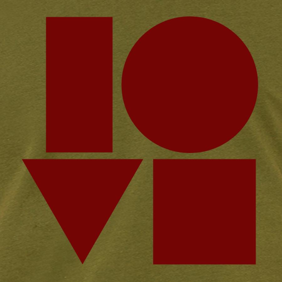 Love Block Design Cotton T-Shirt