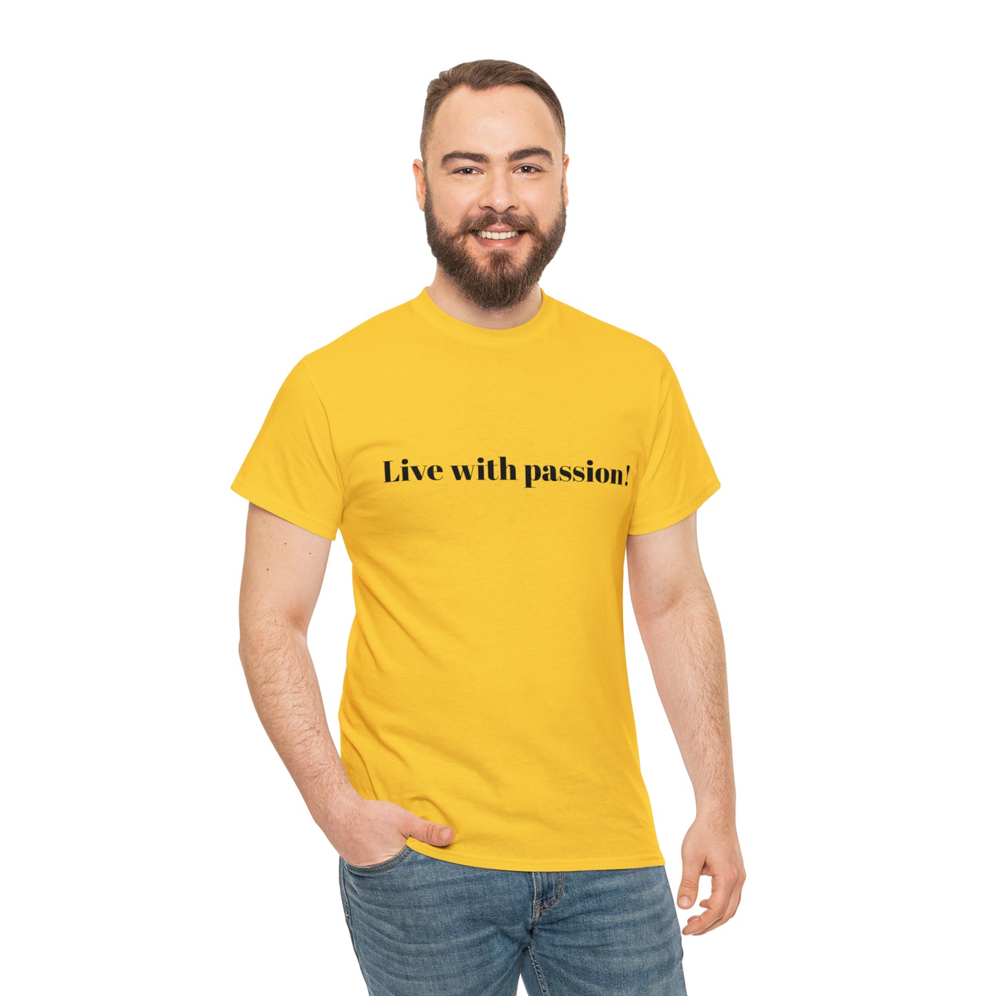 Live With Passion! Cotton T-Shirt