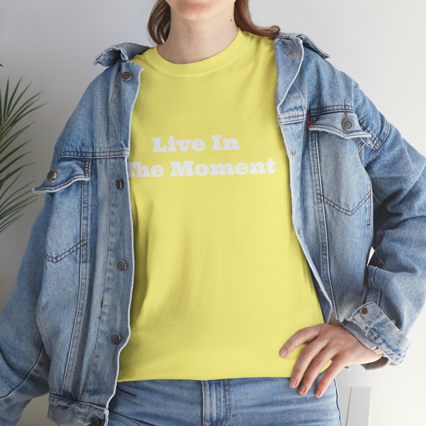 Live In The Moment Cotton T-Shirt