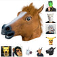 Horse Chimpanzee Sheep Wolf Llama, Animal Head Latex Party Mask