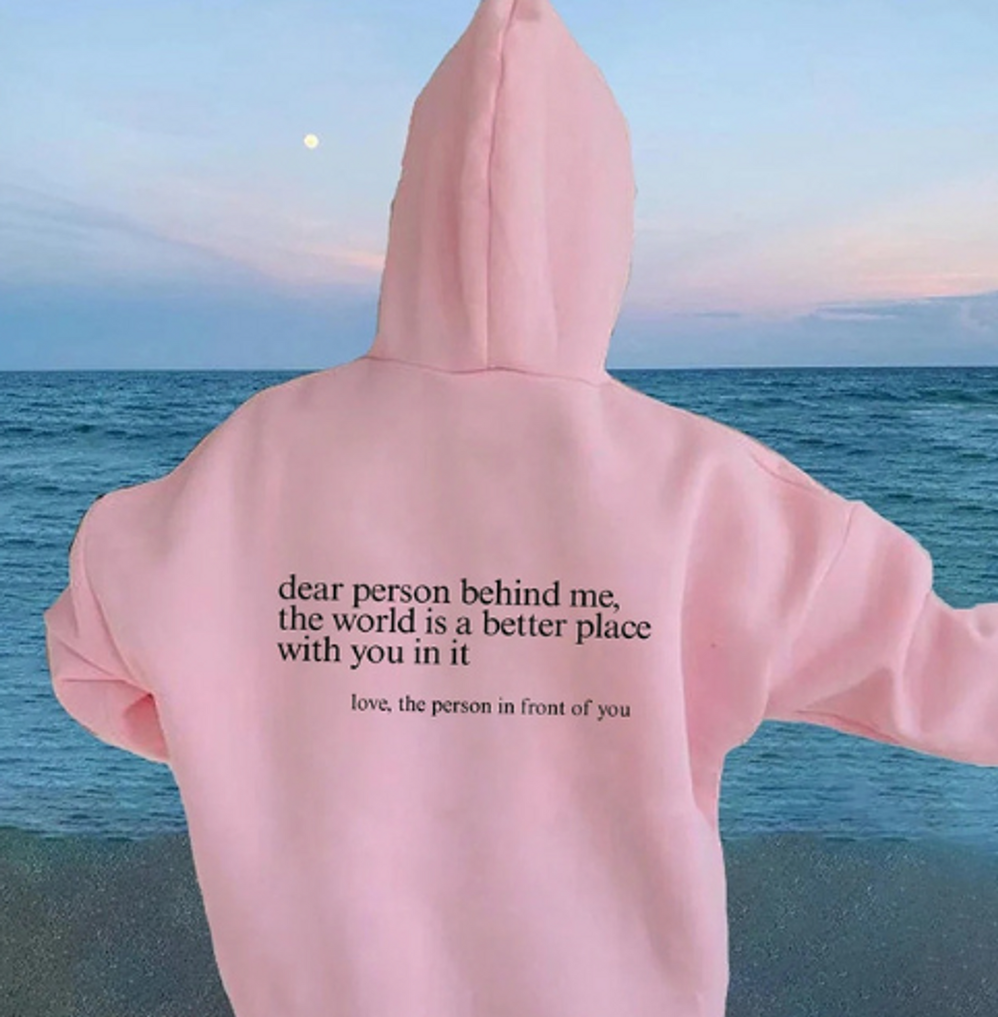 Best Deal for Dear Person Behind Me You Look Great Today (back) Zip Hoodie