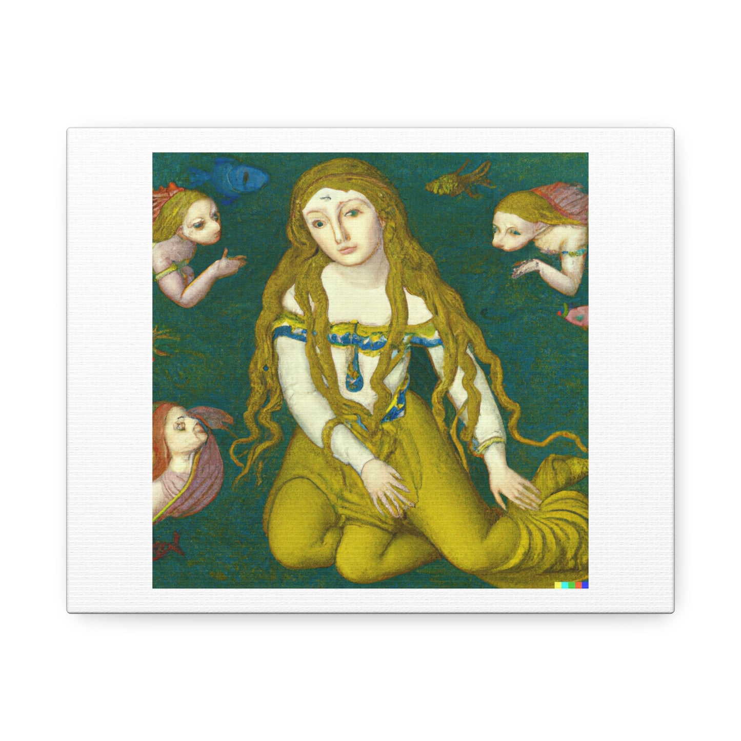 The Birth of Venus by Botticelli digital art 'Designed by AI' on Canvas