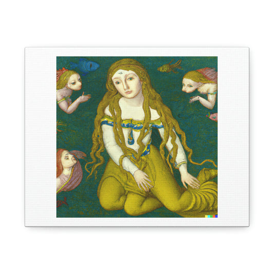 The Birth of Venus by Botticelli digital art 'Designed by AI' on Canvas