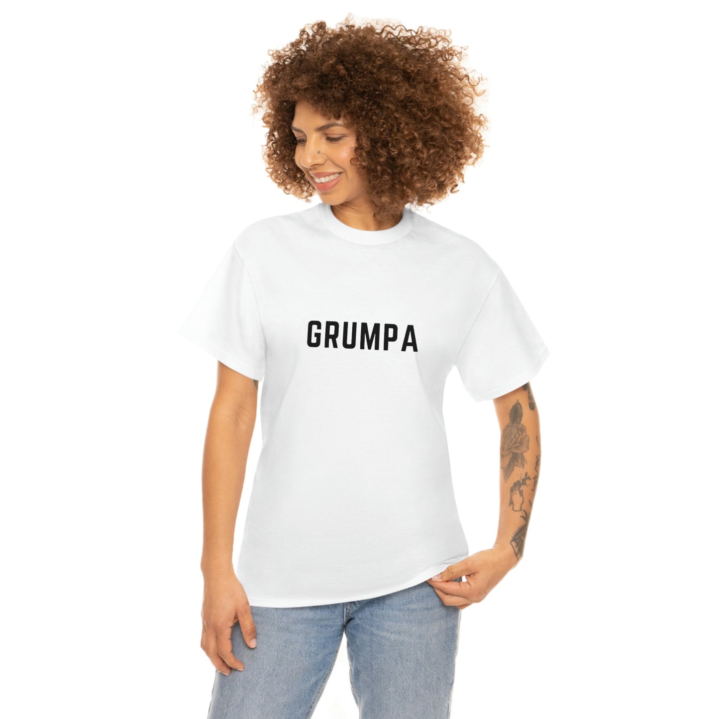 GRUMPA Heavy Cotton T-Shirt Grandfather Gift