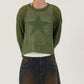 Women's Five-Pointed Star Hollowed Out Sweater Loose Casual Pullover