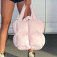 Soef Dioo© Cotton-Padded Puffer Zip-Up Handbag