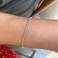 Tennis Chain Women's Bracelet, Multicolour Zirconia Inlaid