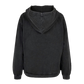 Sharp Tooth Design Black Hoodie