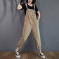 Denim Plus-Size Suspender Jumpsuit