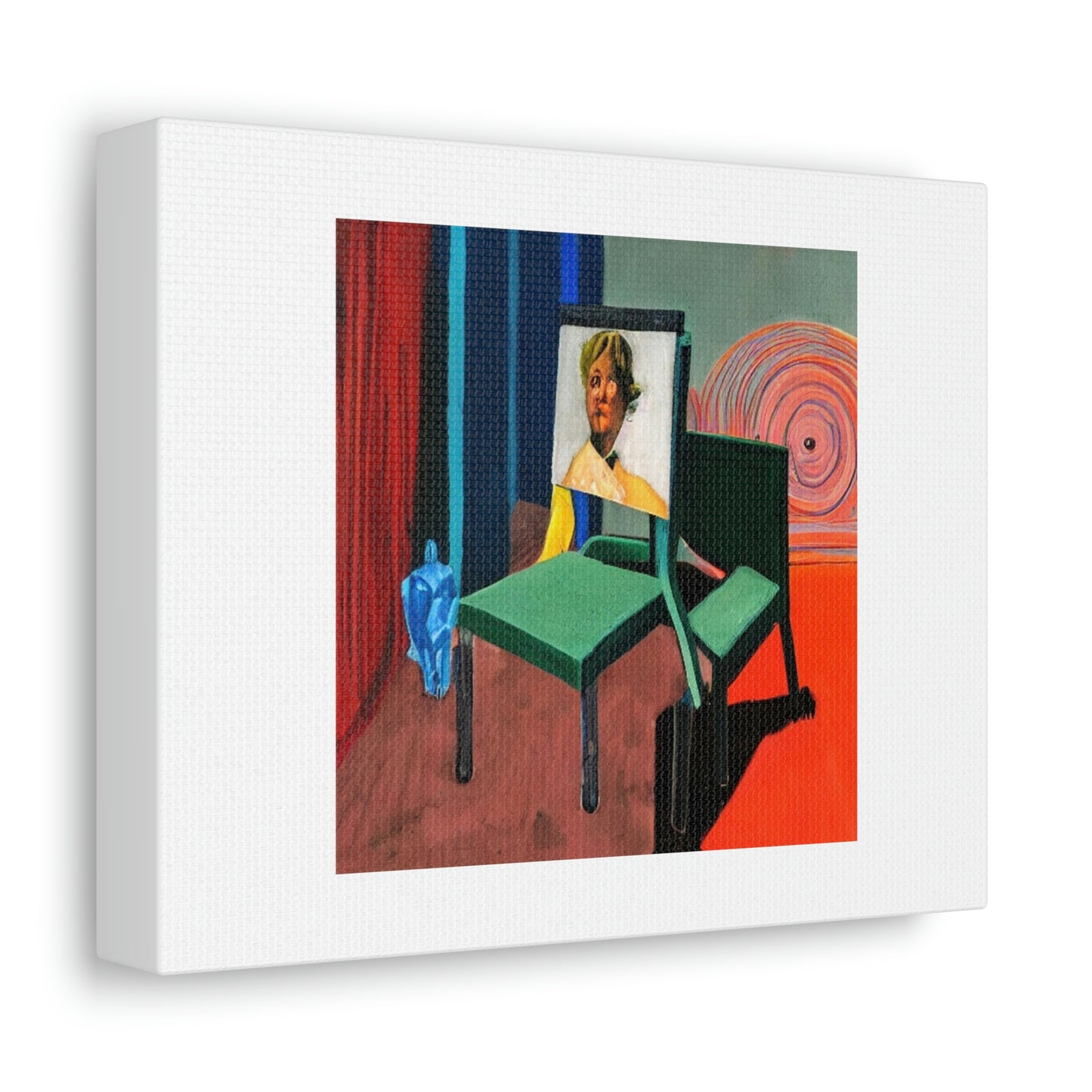 The Style Of David Hockney and Francis Bacon Digital Art Canvas 'Designed by AI'