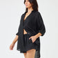 Vireous Loose-Fitting Women's Cotton Summer Shirt