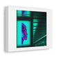 Cyborg Poster Hanging In A Neon Lit Subway Station Digital Art 'Designed by AI'