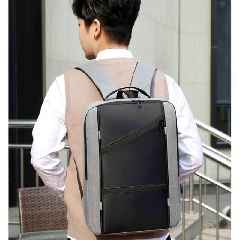 Square Formal Waterproof City-Style Backpack