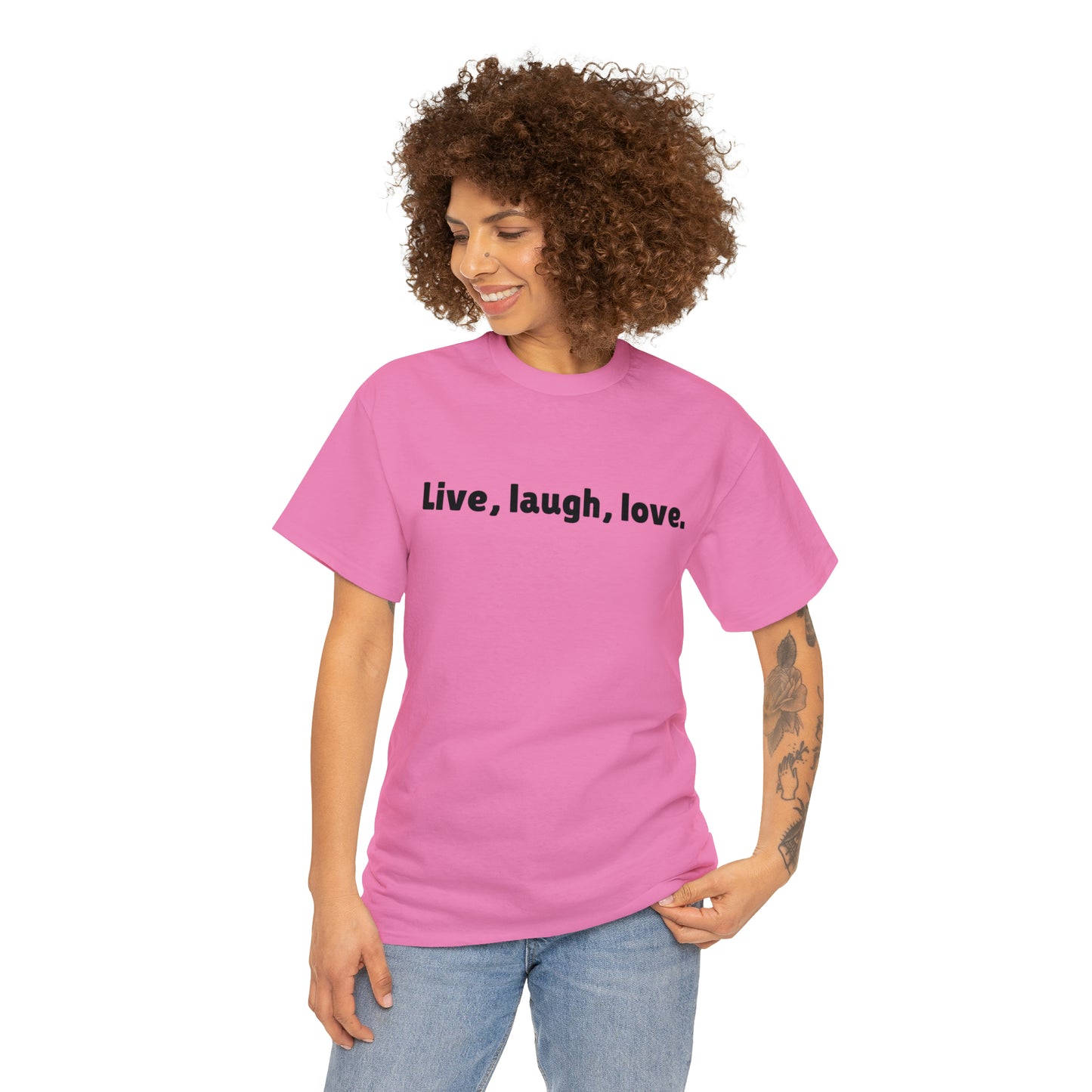 Live, Laugh, Love Cotton T-Shirt