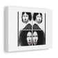 Two-Headed Woman Digital Art 'Designed by AI' on Satin Canvas, Stretched