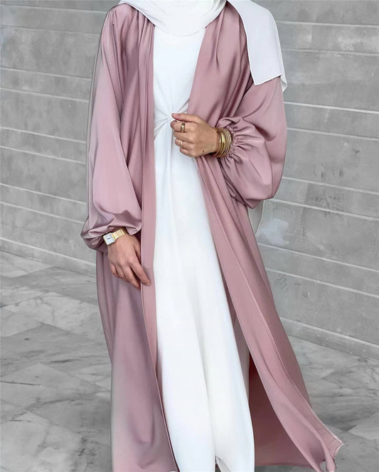 loriya Fashion Muslimwear Puffed Sleeve Elegant Long Dress