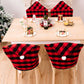 Two-Pack Christmas Plaid Chair Covers
