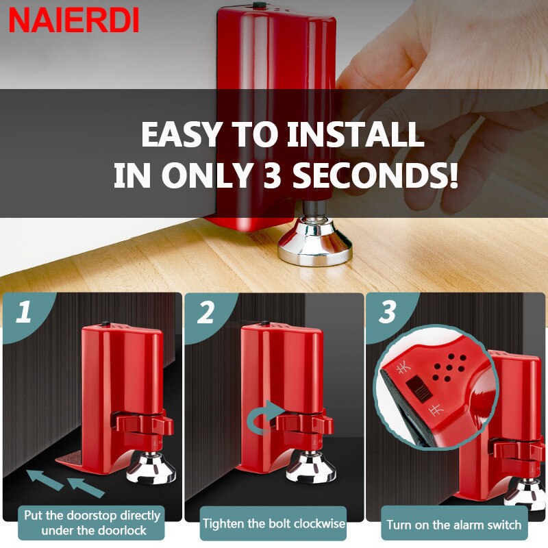 Naierdi Portable Travel Security Door Stop