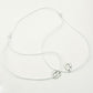 925 Sterling Silver Handcuff Women's Pendant Necklace With Adjustable Cord