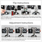 Classical Mechanical Table Clock Rolodex Style