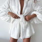 Vireous Women's Summer Shirt and Shorts Set
