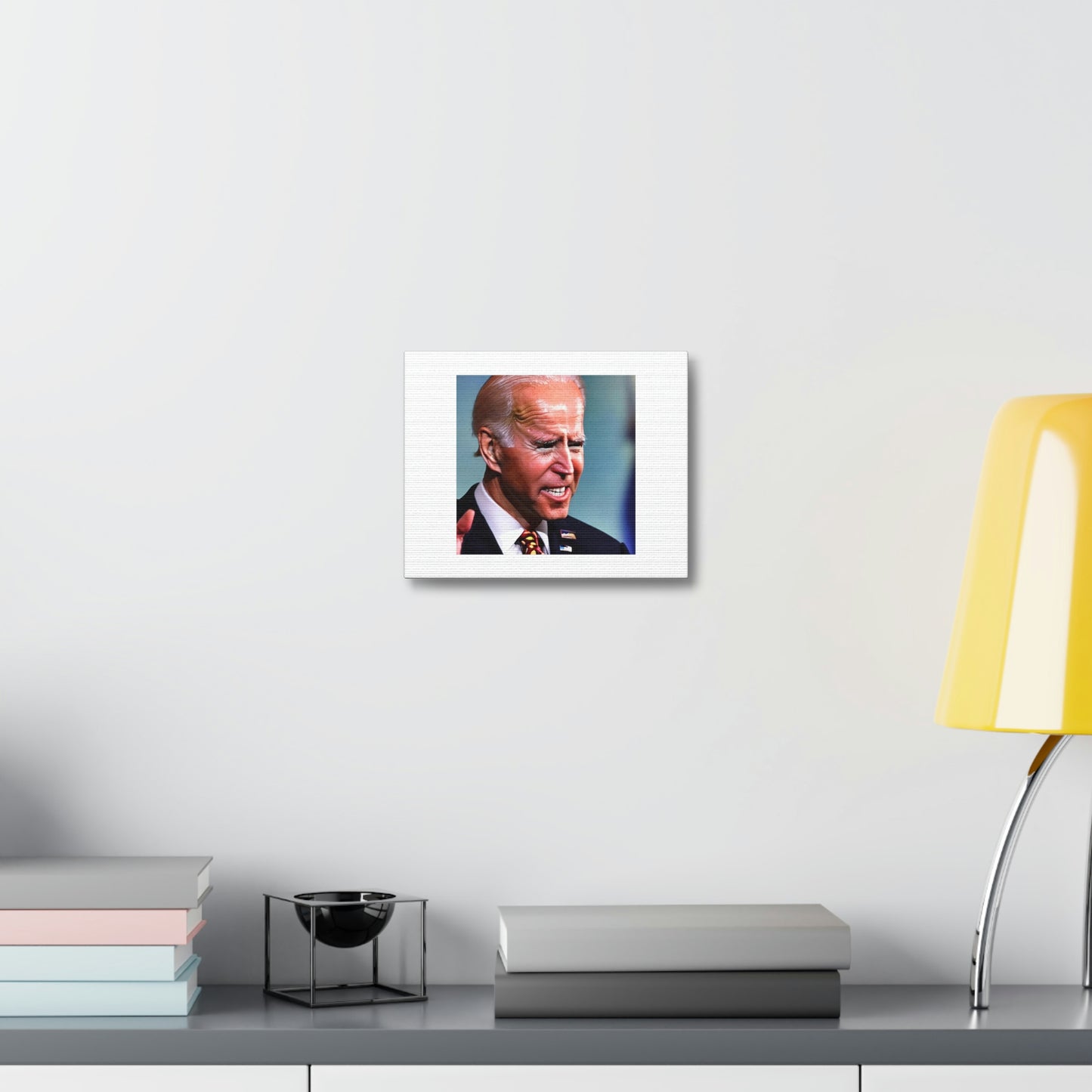 Grinch Joe Biden Digital Art 'Designed by AI' on Satin Canvas, Stretched