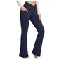 Women's Workout Flared Leggings with Pockets