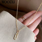 Gothic Oval Pave Pendant Necklace, 925 Sterling Silver